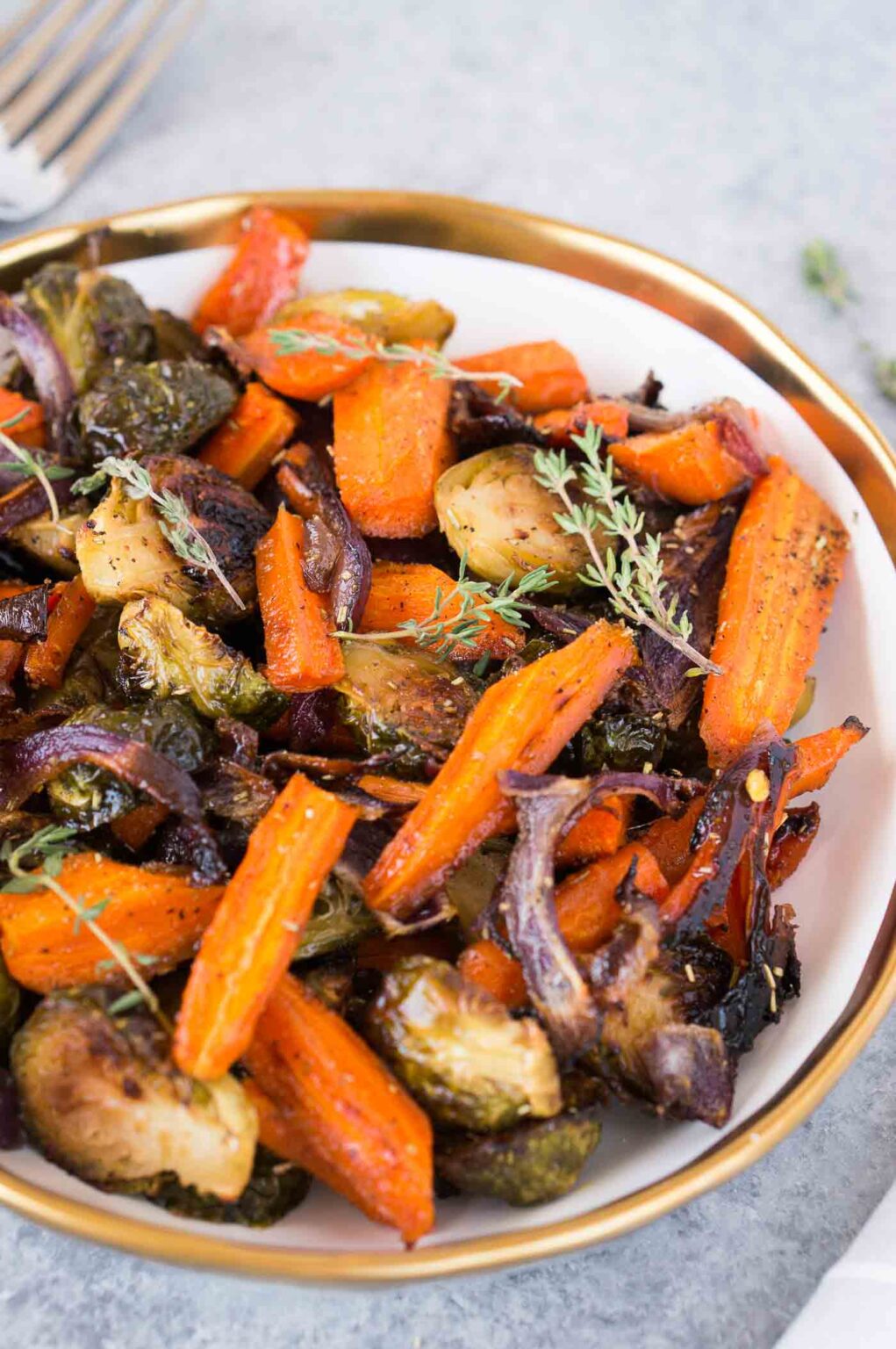 Roasted Brussels Sprouts and Carrots Delicious Meets Healthy