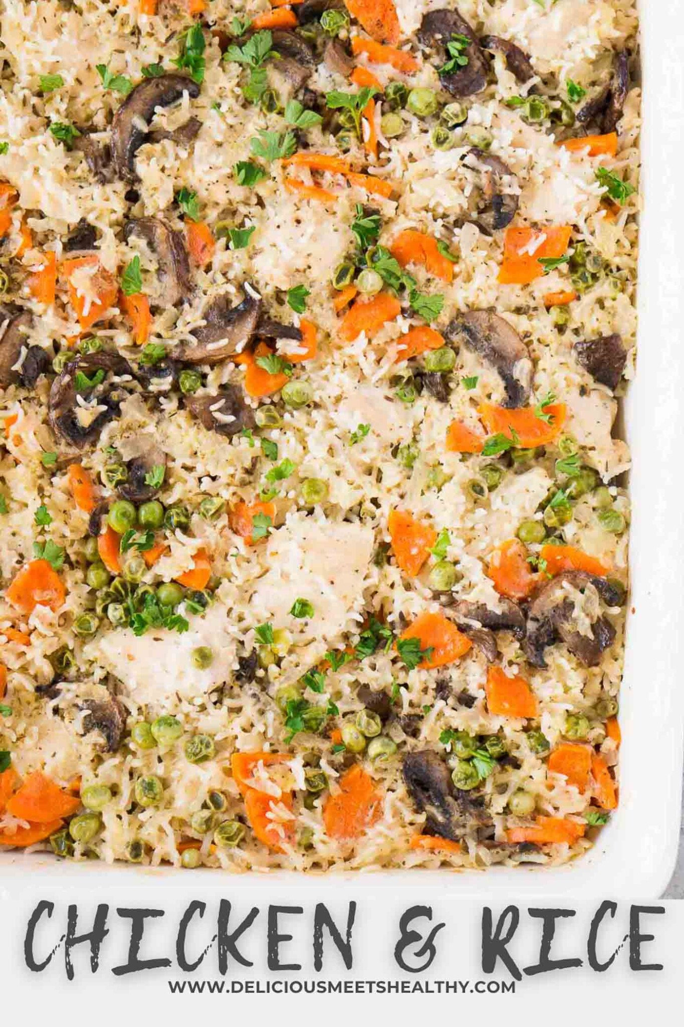 Hicken Meets Rice Chicken and Rice Casserole - Delicious Meets Healthy