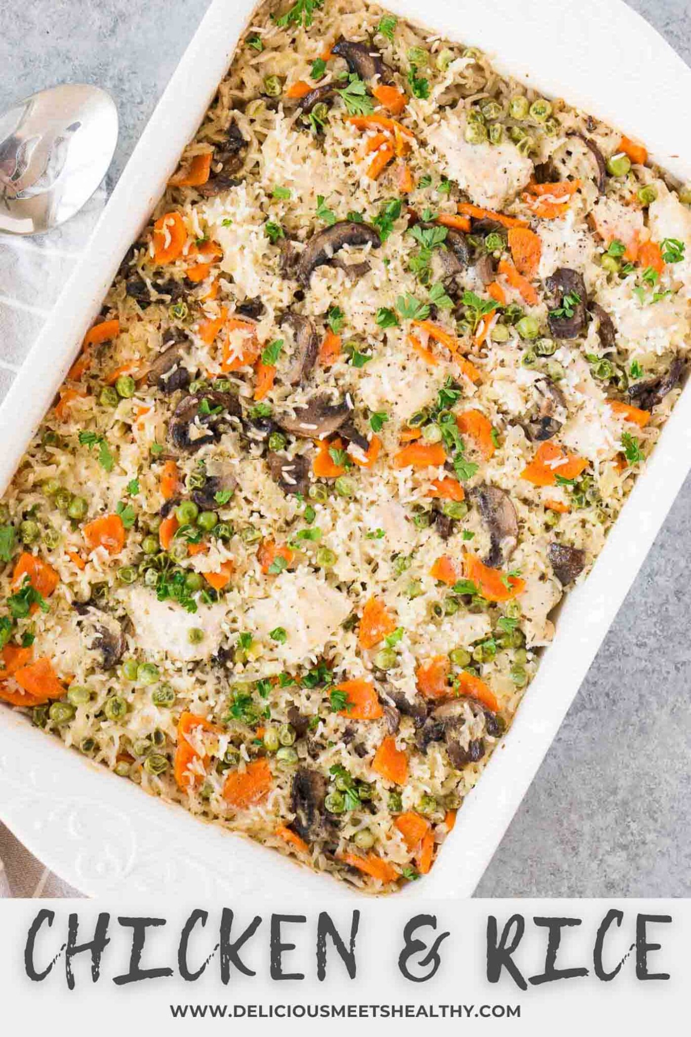 Hicken Meets Rice Chicken and Rice Casserole - Delicious Meets Healthy