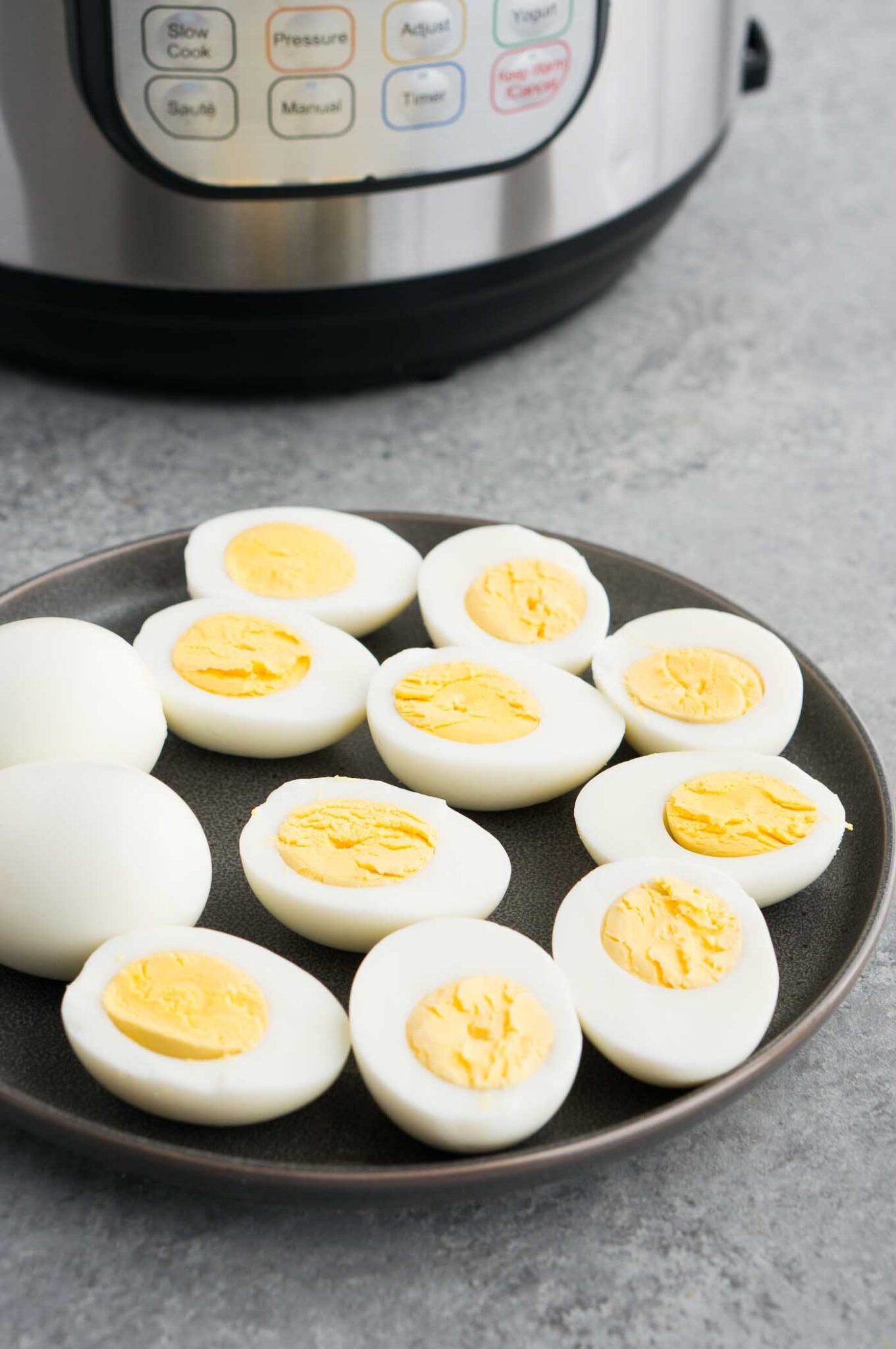 hard boiled eggs made in the pressure cooker