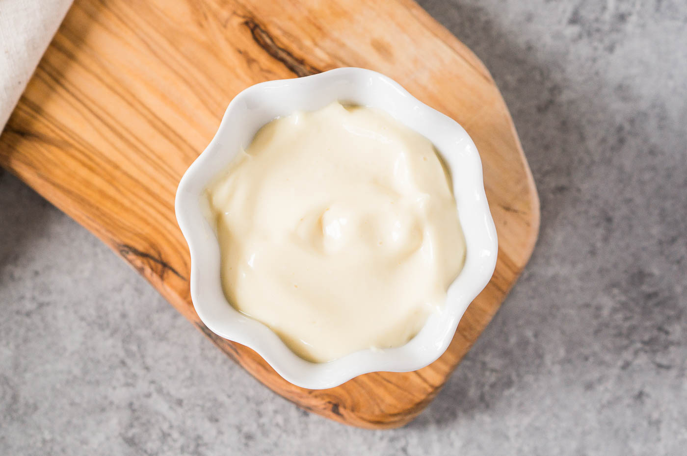 mayonnaise in a bowl