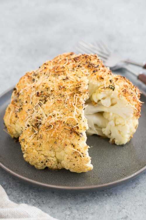 Whole Roasted Cauliflower Delicious Meets Healthy