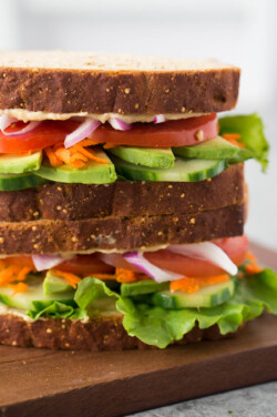 Healthy Veggie Sandwich - Delicious Meets Healthy