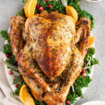 fool proof thanksgiving turkey recipe served on a plate