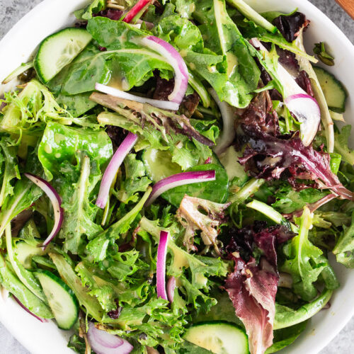 calories in mixed green salad with dressing Calories in Mixed Salad Greens and Nutrition Facts