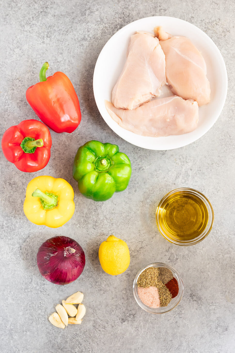 ingredients for Mediterranean Chicken Kebabs