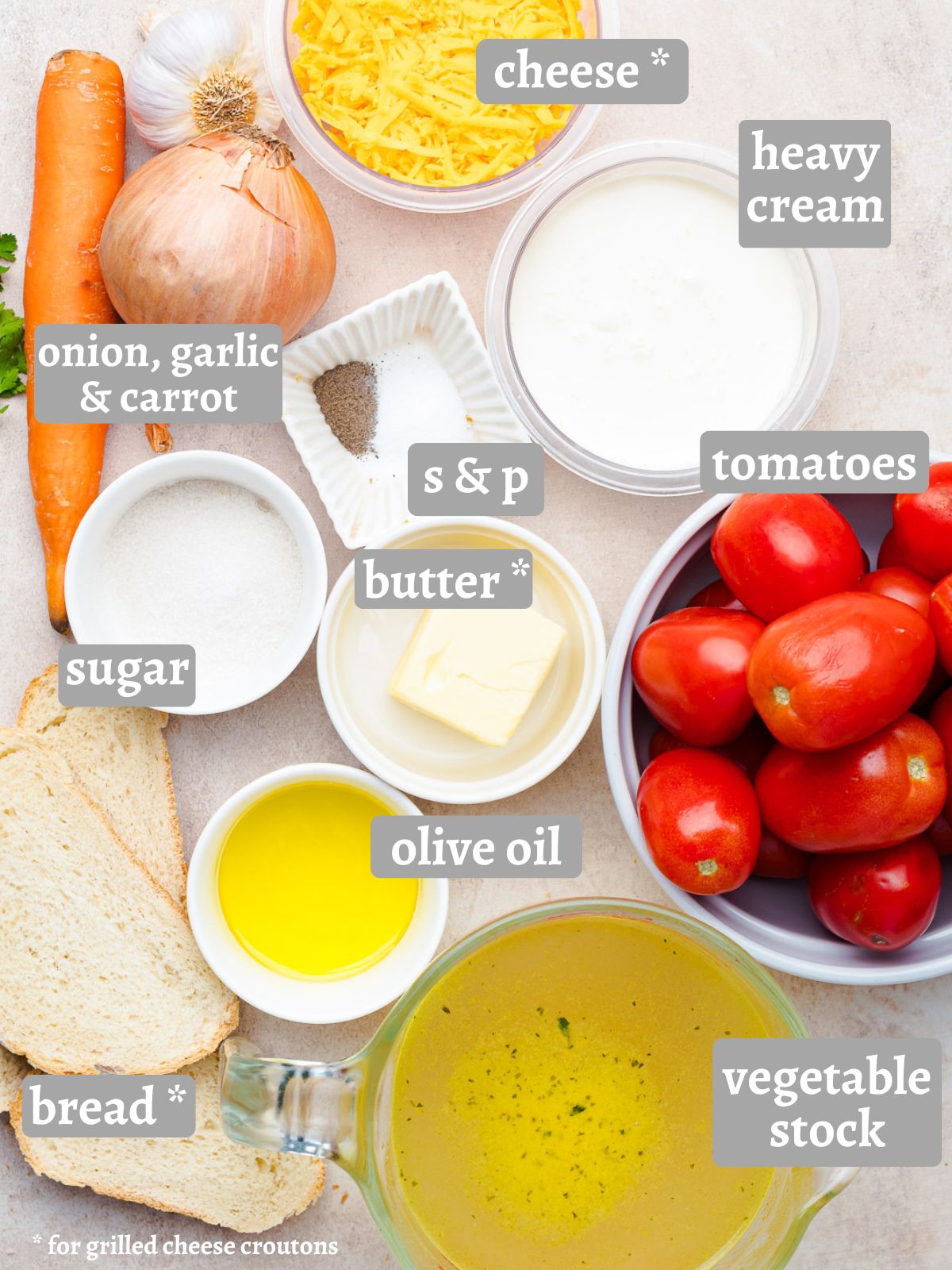 ingredients for tomato soup