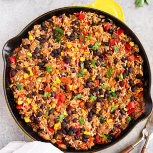 Easy Mexican Beef and Rice Skillet