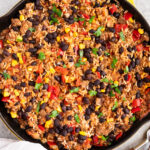 Mexican Beef and Rice Skillet